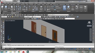 how to create 3d door in autocad