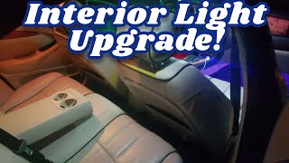 Jaguar S Type Interior Light Upgrade! #led #ledlights #lighting #interior #jaguar #car #cars #fyp