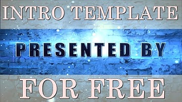 FREE 2D Intro Template After Effects CS6 2D Intro Template(NO PLUGINS REQUIRED)