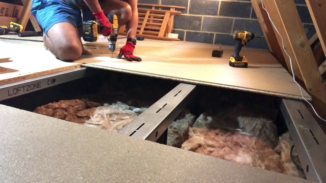 LoftZone raised floor board installation YouTube