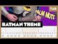 Batman Theme Neal Hefti & his Orchestra & Chorus Cover | Guitar Tab | Lesson | Tutorial