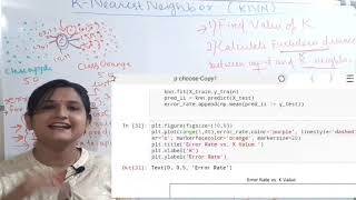 KNEARESTNEIGHBOR KNN ALGORITHM HOW TO CHOOSE KVALUE IMPLEMENTATION OF KNN IN PYTHON CLEARLYEXPLAINED