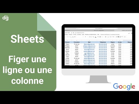 Vidéo: Comment rendre une colonne statique dans Google Sheets ?