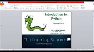 Write functions and use inbuilt functions in Python