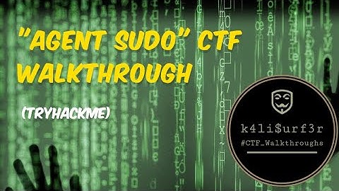 "Agent Sudo" CTF Walkthrough (TryHackMe)