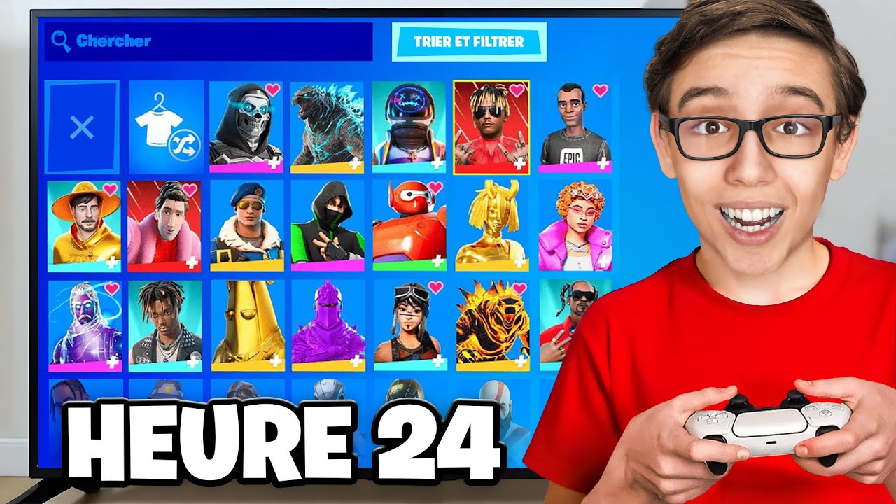 J’améliore le Compte Fortnite de mon Stagiaire Pendant 24 Heures