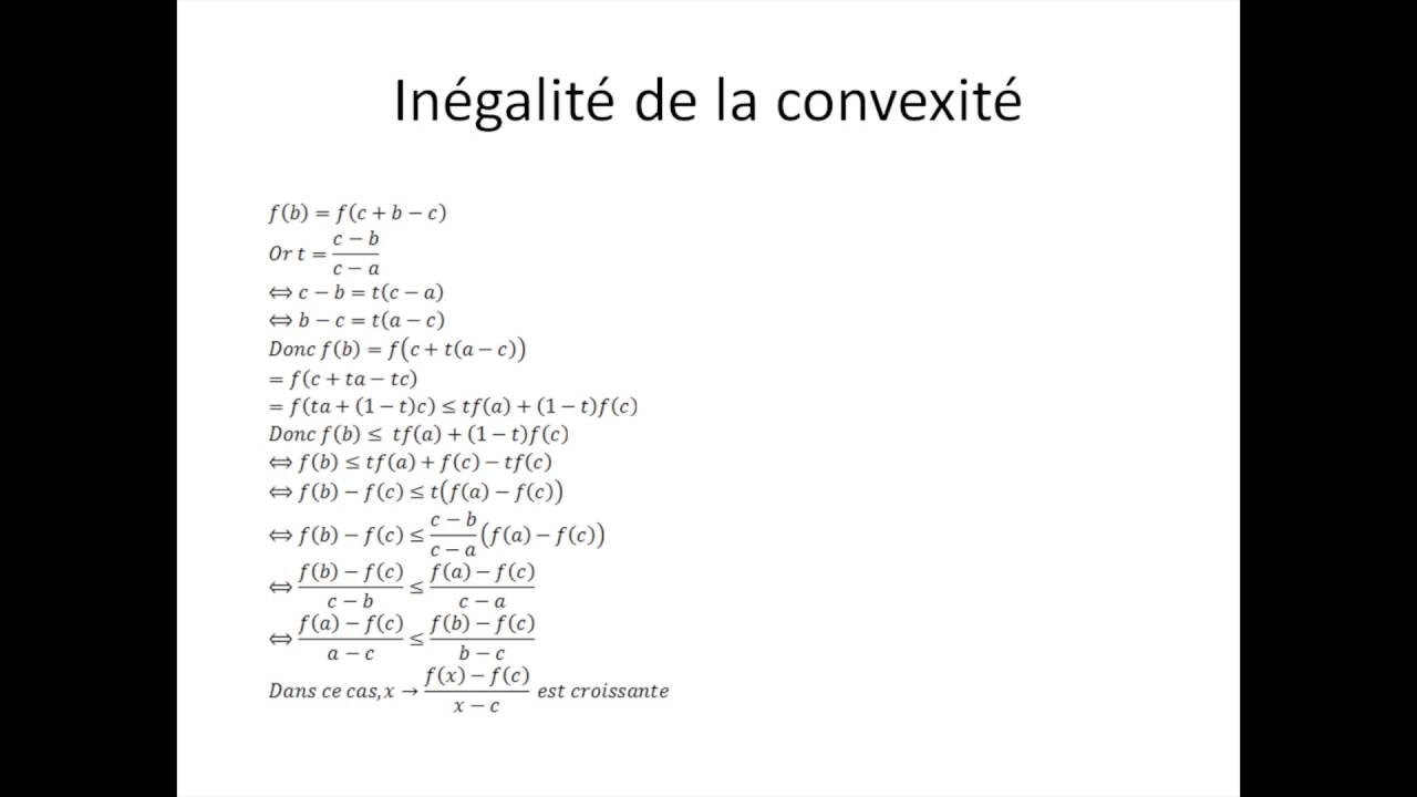 Convexité partie 3 Inégalité de la convexité YouTube — free download
