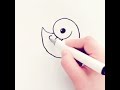 رسم بطة باستخدام حرف الواو و رسومات سهلة 