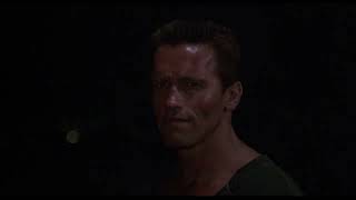 Commando  1985   Porsche blooper  scene   seamlessly  fixed  by Ai