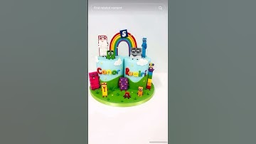 Numberblocks Double Cake #numberblocks #cake #cbeebies #nostalgia #cakedecorating #cakedesign