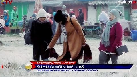 Fenomena Salju di Dieng Meluas, Suhu Mencapai Minus 9 Derajat Celcius - BIP 03/07