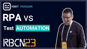 RoboCon 2023 - Difference between RPA and test automation