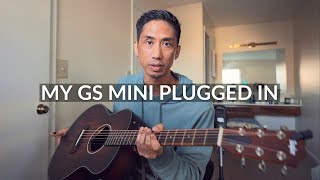 Hanging out talking about my Taylor GS Mini Koa