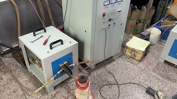 JLC-60KW steel iron forging induction heating machine #inductionheater #ironforging