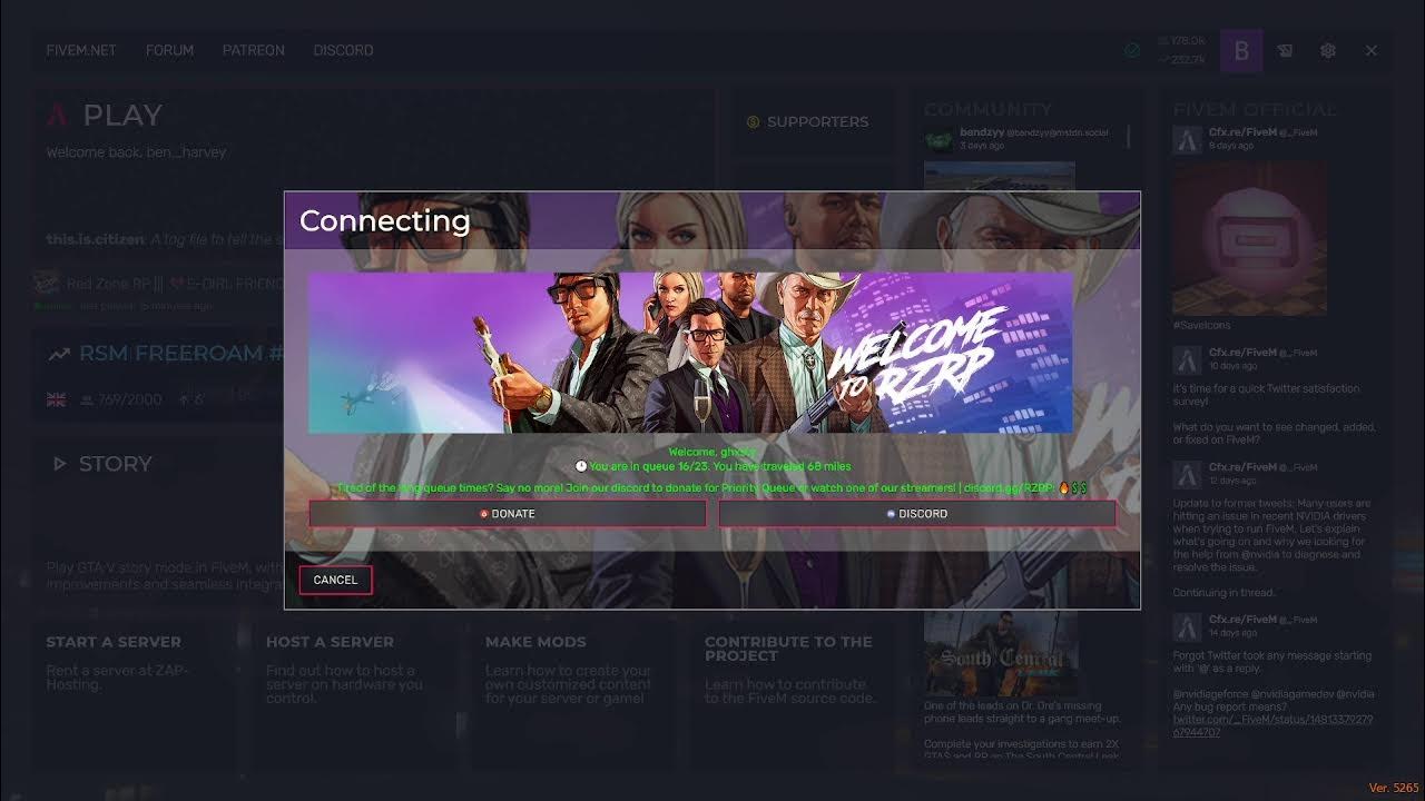 GTA Fivem Redzone RP Server YouTube