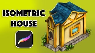 Isometric House in Procreate | Procreate Tutorial for Beginners