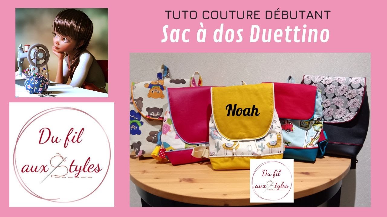 Tuto #diy facile débutant pour coudre le sac à dos Bout'choux 🍭😘 