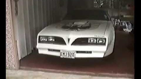 White 1977 Pontiac Firebird Transam