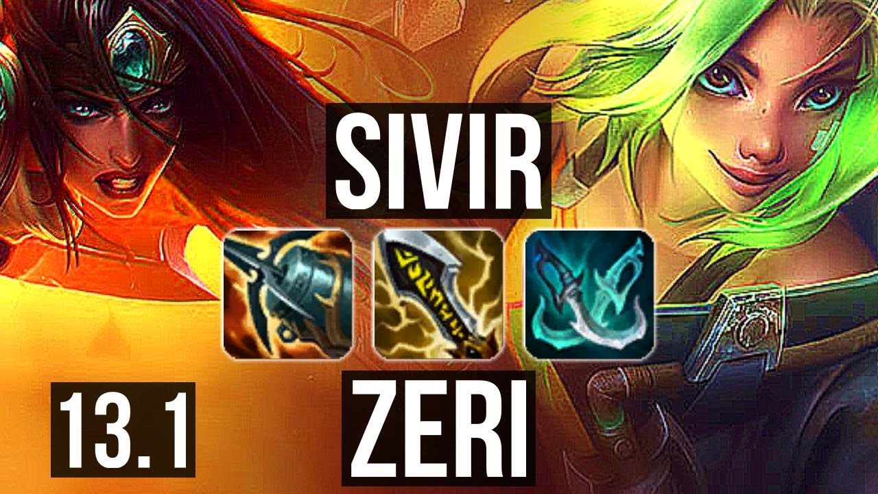 SIVIR & Sona vs ZERI & Nautilus (ADC) Rank 3 Sivir, 10/1/5