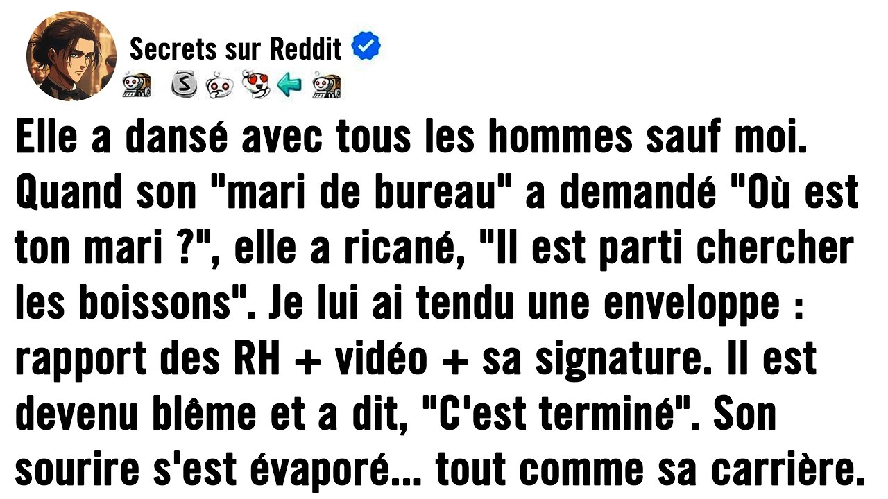 IL LUI A TENDU L'ENVELOPPE QUI A MIS FIN À SA CARRIÈRE.