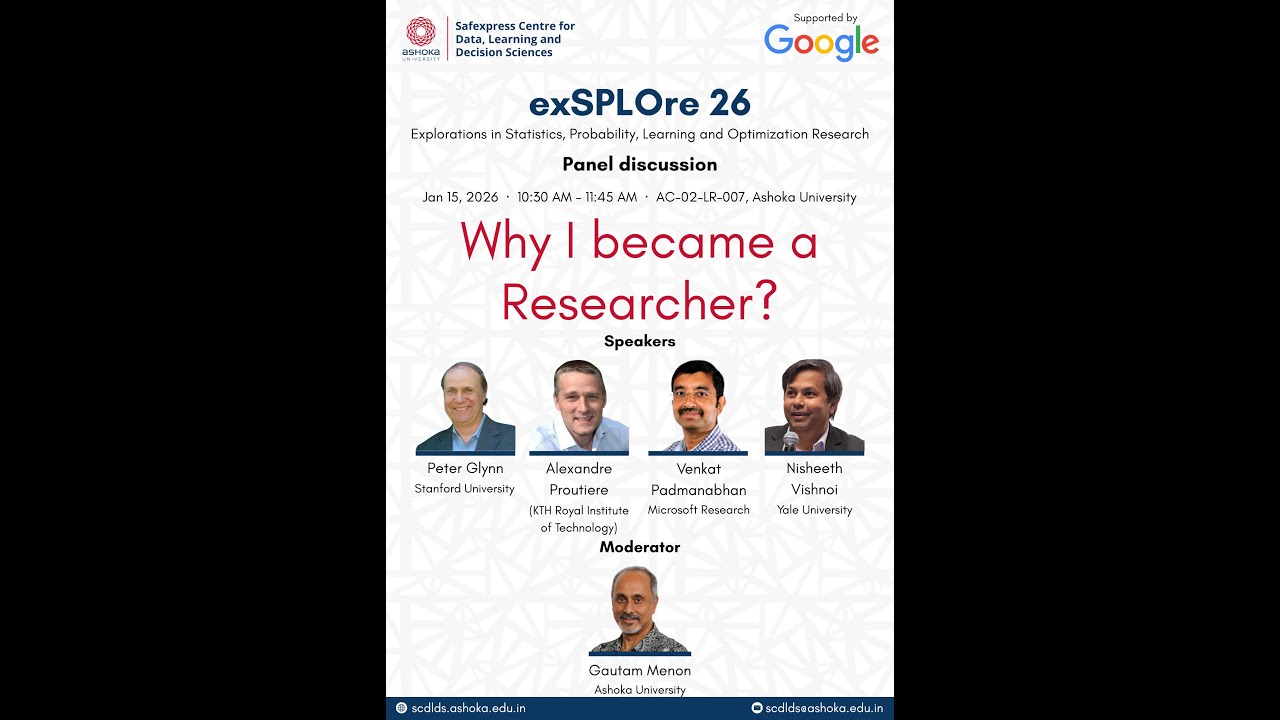 Panel Discussion: Why I became a researcher? | exSPLOre 26