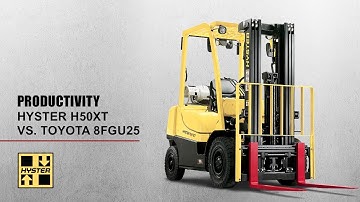 Hyster H50XT vs. Toyota 8FGU25 - Productivity