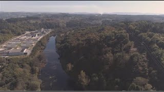 El río Miño a vista de pájaro a su paso por Lugo (2)
