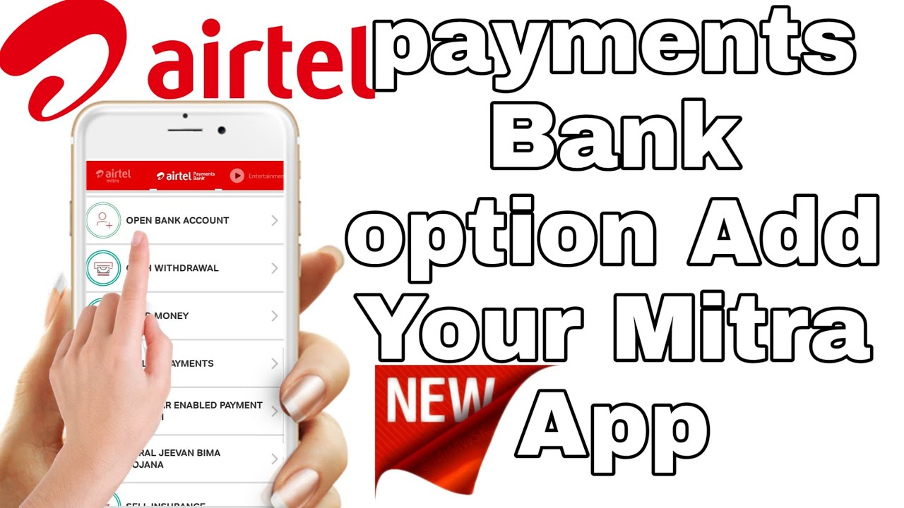Airtel payments Bank Option Add Your Mitra Application App..2020 genius tech world