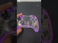 transparent wireless controller with vibrator for gamers #asmr #gaming #controller #rgb