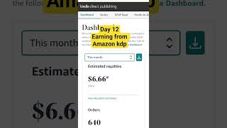 12 days of my amazon journey motivational earning #ai #money #amazon #kdp
