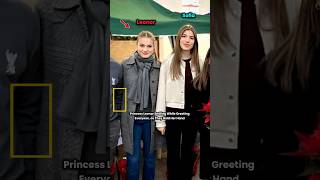 Princess Leonor Smiles While Greeting Everyone as They Hold Her Hand