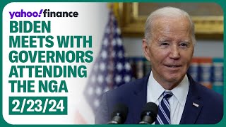 Pres. Biden meets with governors attending the National Governors Association Winter Meeting