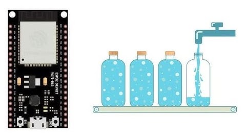 Système de remplissage des bouteilles contrôlé par ESP32