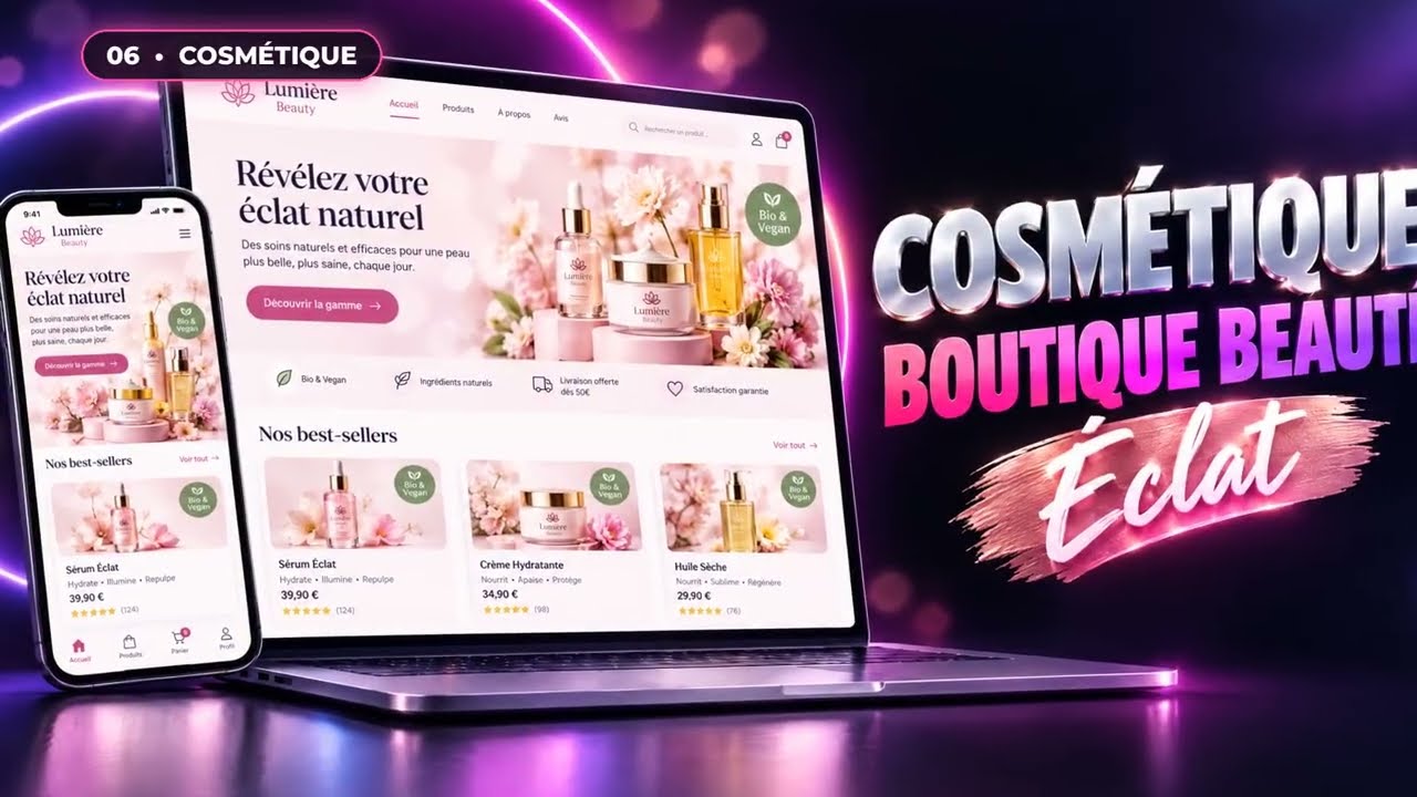 créer votre Site Web pro, Vitrine, e-commerce, restaurant, Wordpress, SEO orienté conversion