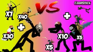 Top 5 Best | Zombies Vs All Stick Units Army Duo Battle | Stick War Legacy | CoolStick
