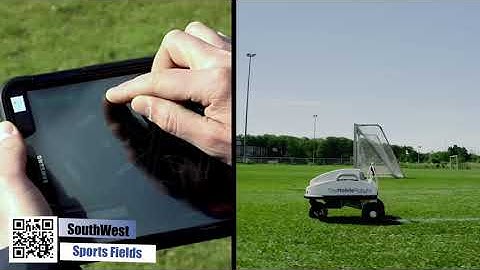 Tiny Mobile Robot Turf Painting Sports Field Robot