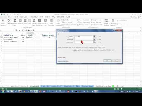 Excel 2013 & 2016: The IF Function