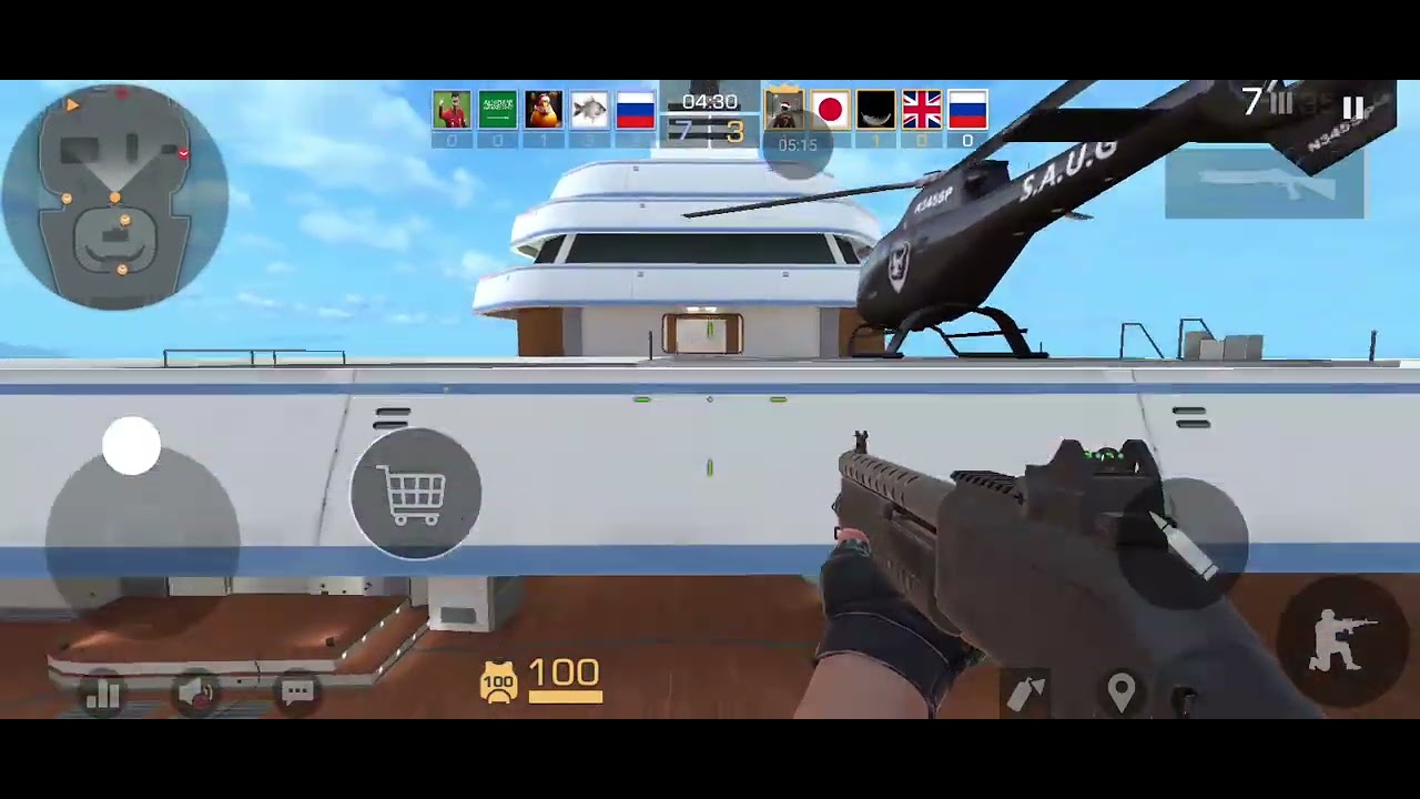 Игра с Роналду и подписчиком в командном бою