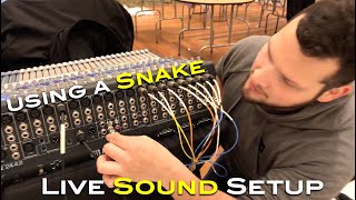 Live sound Snake setup - how to use an audio Snake
