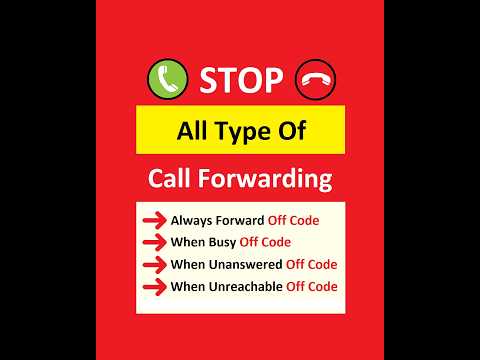 How To Stop All Call Forwarding With Codes | Call Forwarding Band Karne Ka Code
