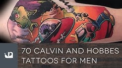 70 Calvin And Hobbes Tattoos For Men 