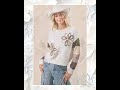BiBi Flower Color Block Sweater