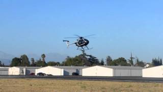 MD500E landing at San Gabriel Valley Airport