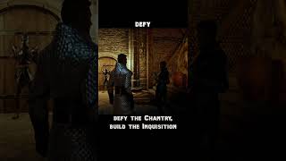 defy — Dragon age : Inquisition dialogue scene