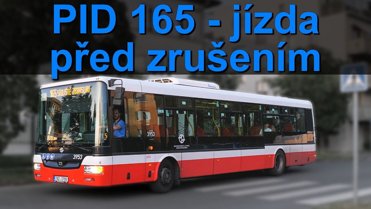 Jízda linkou PID 165 před jejím zrušením | 05/2023
