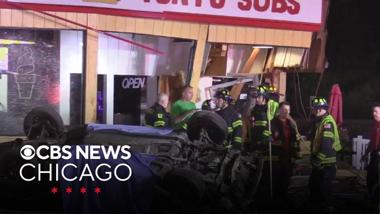 Woman killed after crashing into Deerfield sandwich shop - YouTube