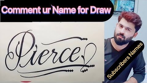 How to Write with Cut Marker | Pierce Name Signatures | #pierce  #englishcalligraphy #shorts