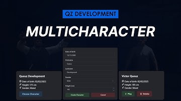 QZ Multicharacter (ESX) - FiveM Multicharacter