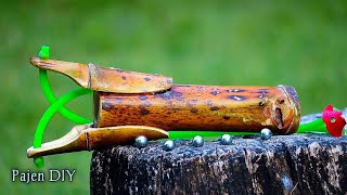 Unique Bamboo Slingshot For Hunting