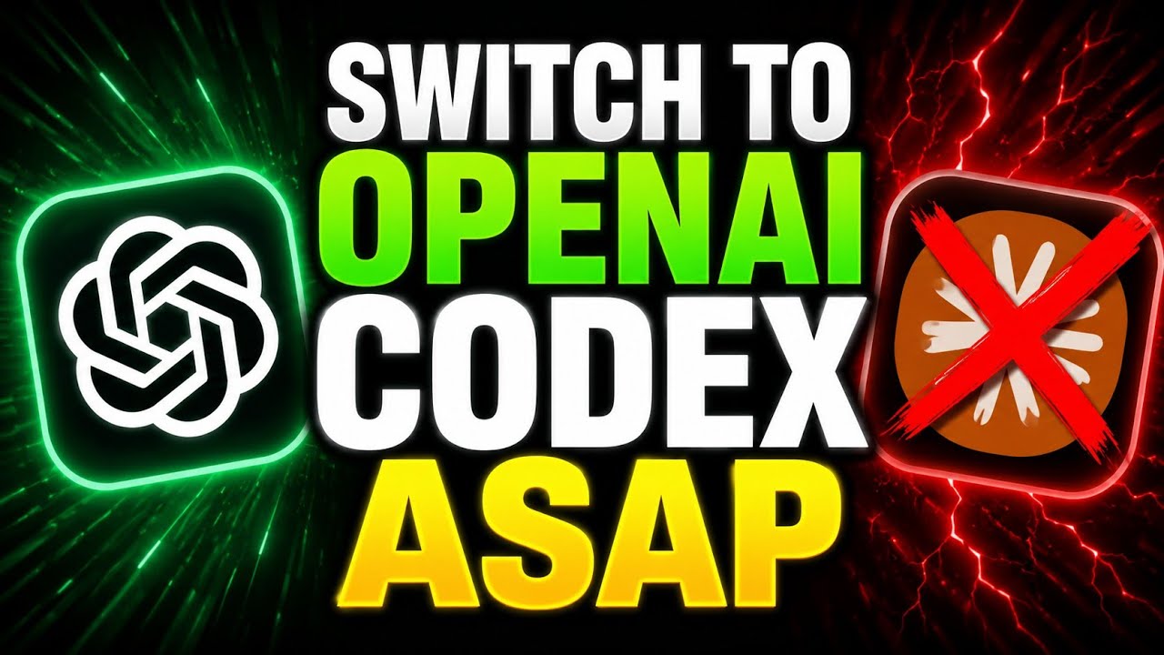 Switch to Codex from Claude Code ASAP - YouTube